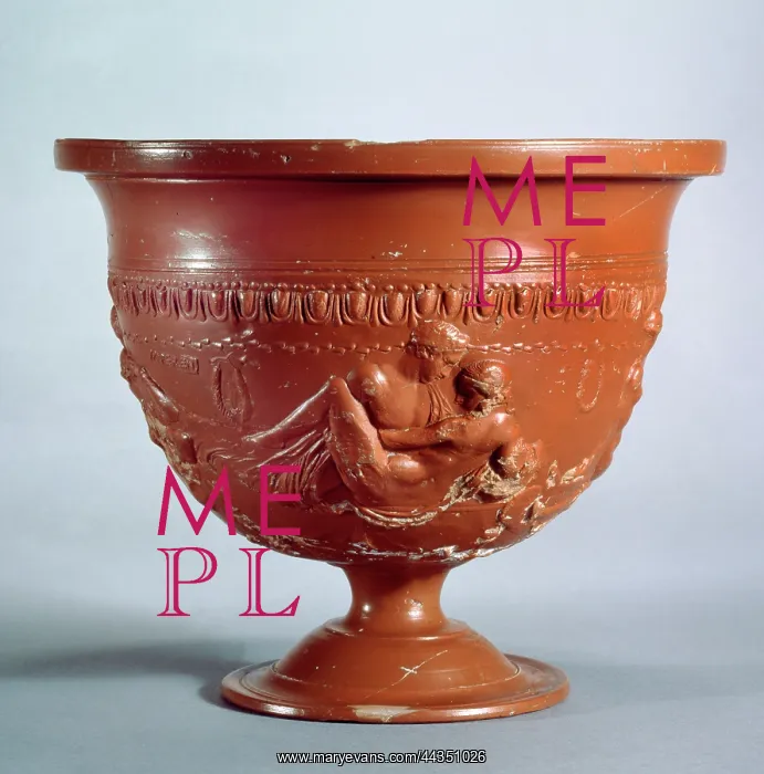: Roman Arretine ware crater : Roman Arretine ware crater