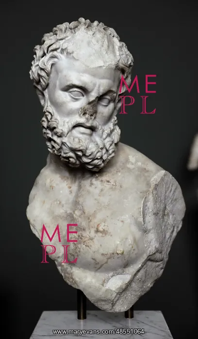 : Roman Art. Heracles. 4th century. Carrara marble. From The E : Roman Art. Heracles. 4th century. Carrara marble. From The E