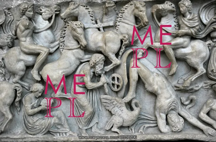 : Roman Art. Sarcphagus Chest with the Phaeton Myth. Fall of P : Roman Art. Sarcphagus Chest with the Phaeton Myth. Fall of P