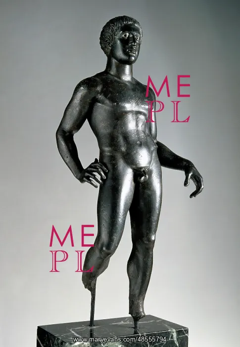 : Roman art. Statue of a young athlete. National Archaeologica : Roman art. Statue of a young athlete. National Archaeologica