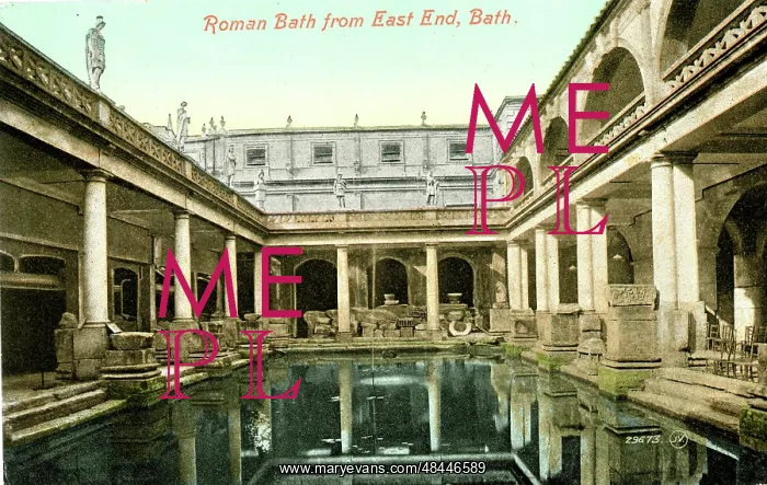  : Roman Bath from East End, Bath