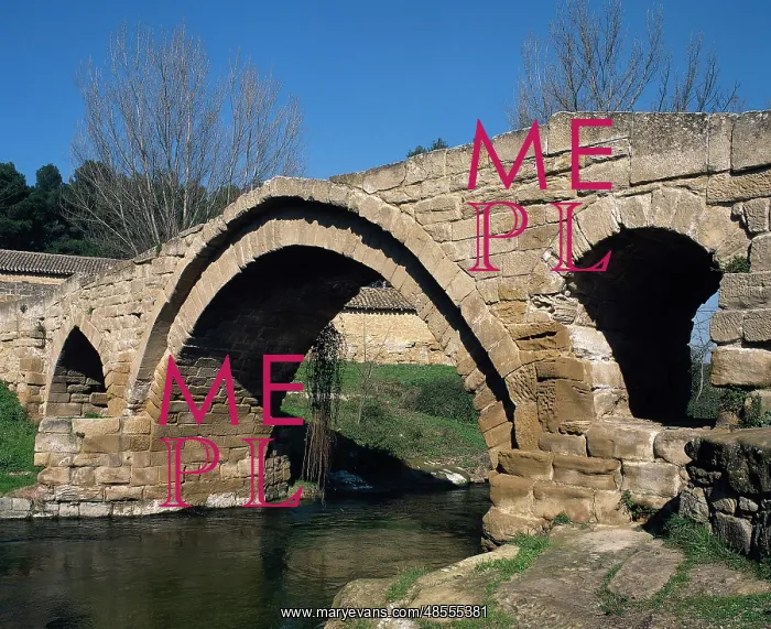 : Roman bridge of Cihuri. Spain