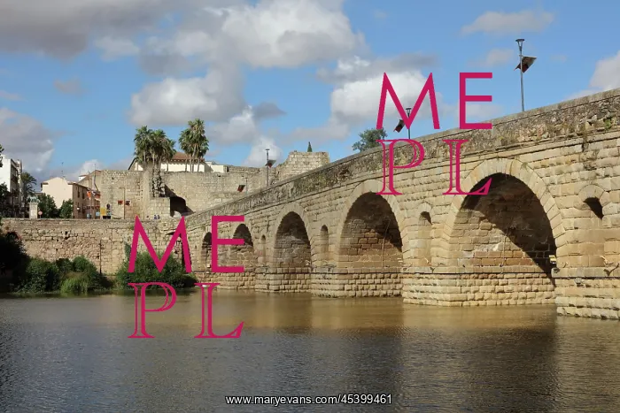 : Roman bridge, Merida, Extremadura, Spain : Roman bridge, Merida, Extremadura, Spain
