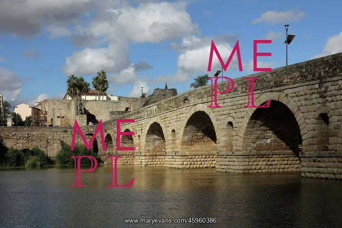 : Roman bridge, Merida, Extremadura, Spain : Roman bridge, Merida, Extremadura, Spain