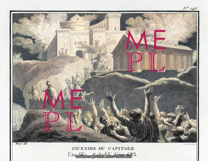 : ROMAN CAPITOL ON FIRE : ROMAN CAPITOL ON FIRE
