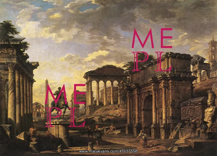 : Roman Capriccio with Arch of Septimius : Roman Capriccio with Arch of Septimius