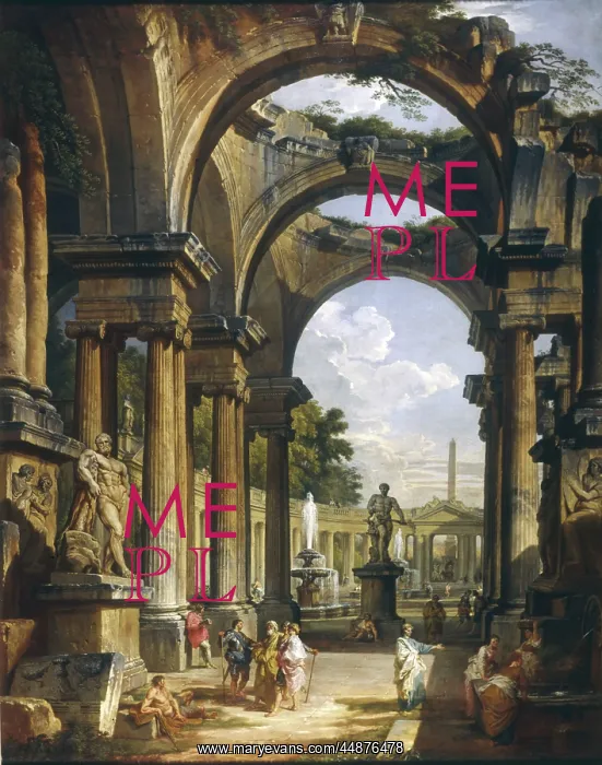 : Roman Capriccio with the Baths of Caracalla : Roman Capriccio with the Baths of Caracalla