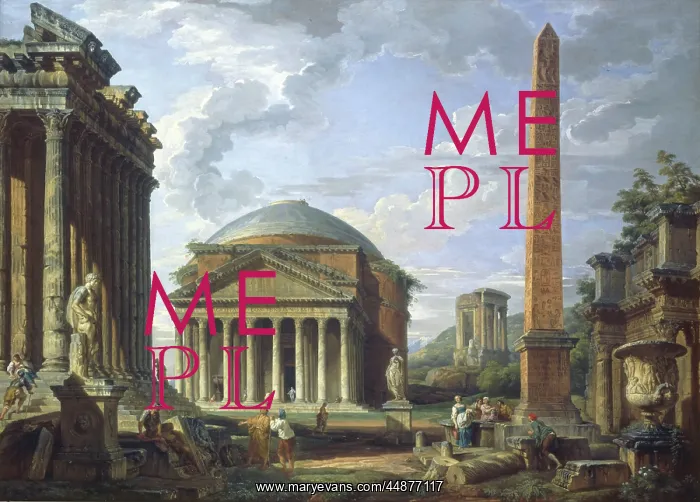 : Roman Capriccio with the Pantheon : Roman Capriccio with the Pantheon