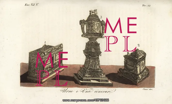  : Roman cinerary urn and vase
