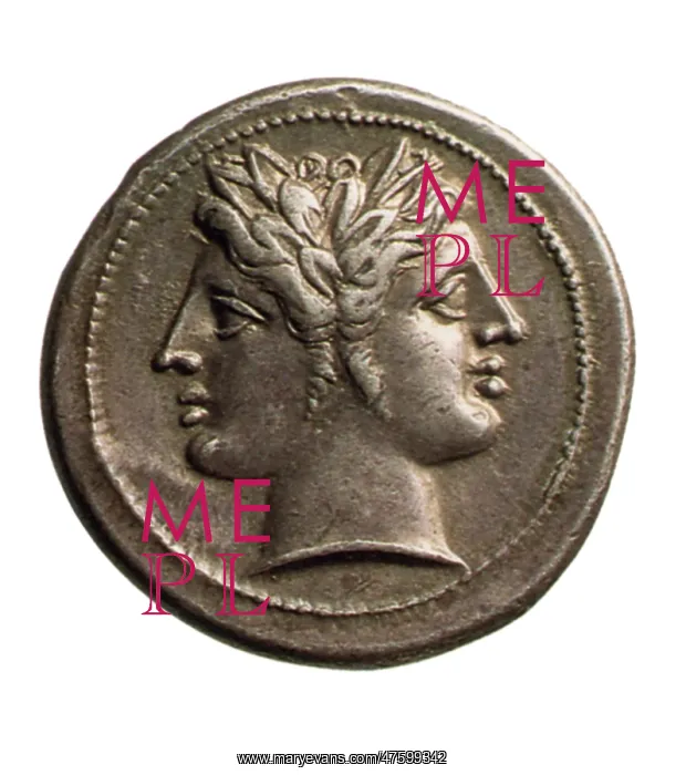 : Roman Coin Featuring Janus : Roman Coin Featuring Janus