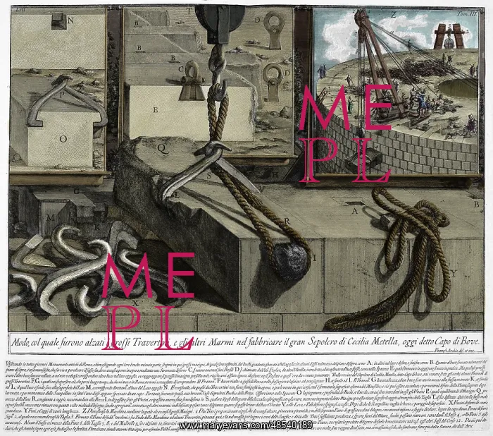 : Roman Construction Techniques, Piranesi, 1756 : Roman Construction Techniques, Piranesi, 1756