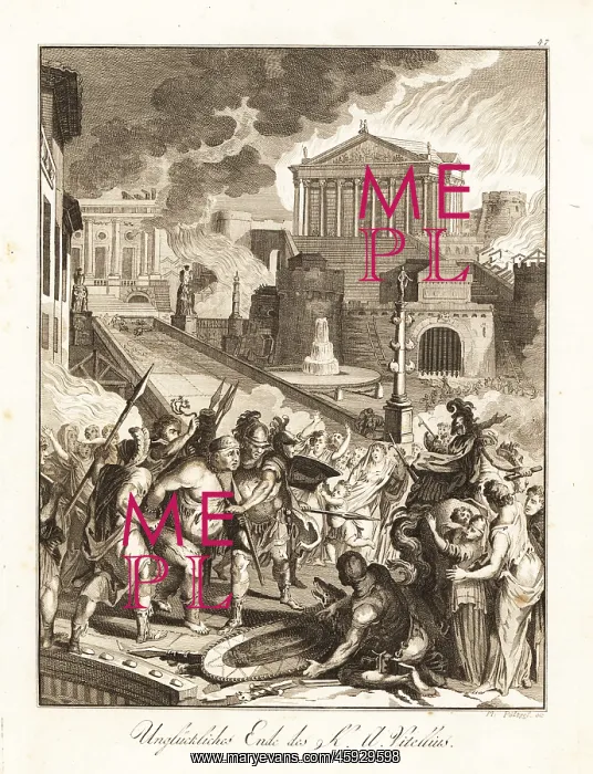 : Roman Emperor Aulus Vitellius thrown into the : Roman Emperor Aulus Vitellius thrown into the