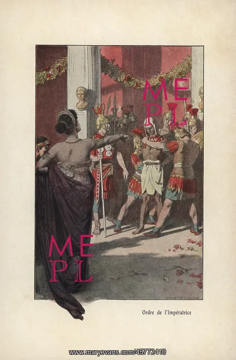 : Roman Empress ordering the arrest of an Egyptian : Roman Empress ordering the arrest of an Egyptian