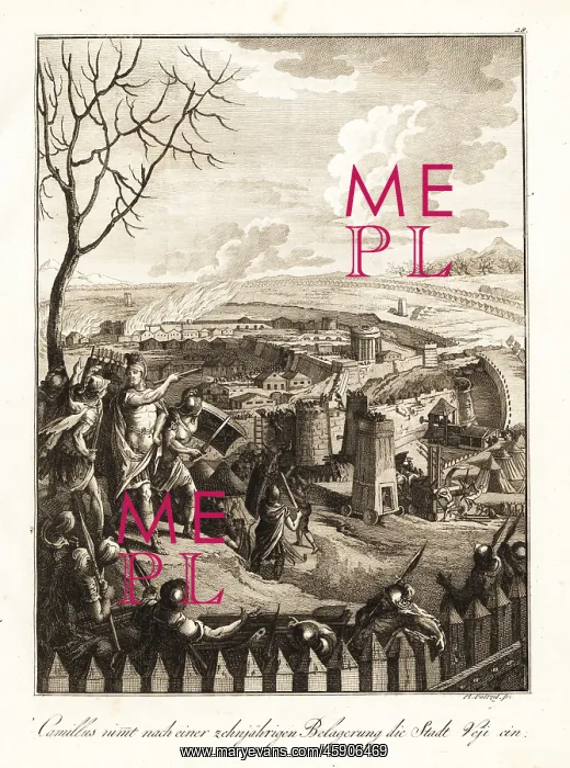 : Roman general Camillus destroying the Etruscan : Roman general Camillus destroying the Etruscan