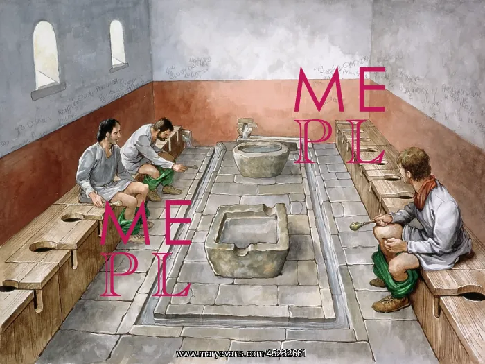: Roman latrine : Roman latrine
