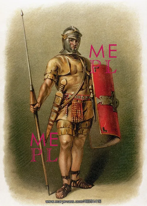  : Roman legionarty. Engraving