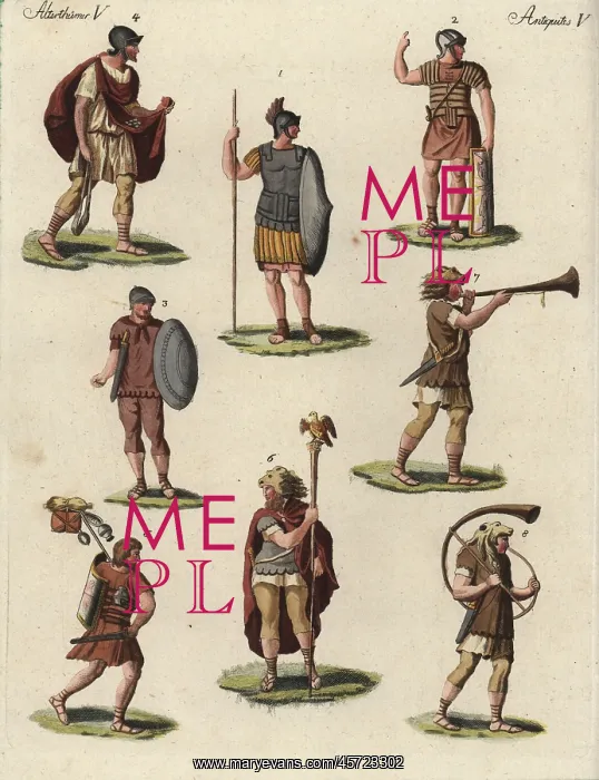 : Roman legionnaires and musicians : Roman legionnaires and musicians