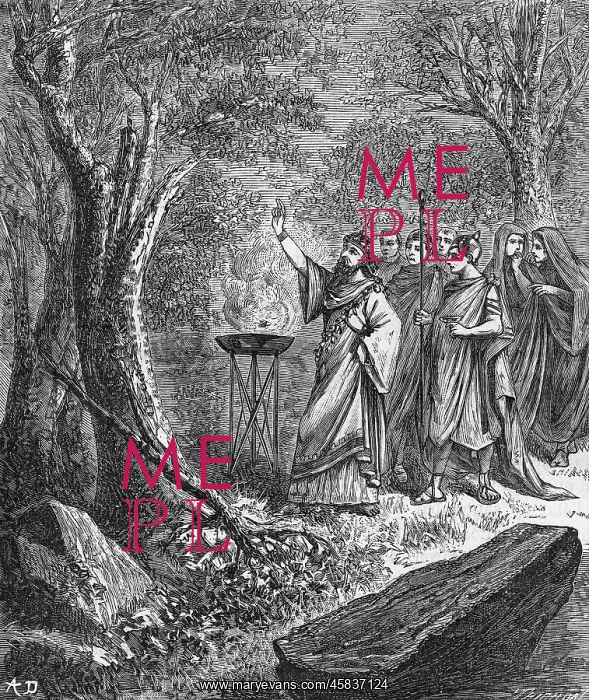 : Roman lightning exorcist attending to a tree : Roman lightning exorcist attending to a tree