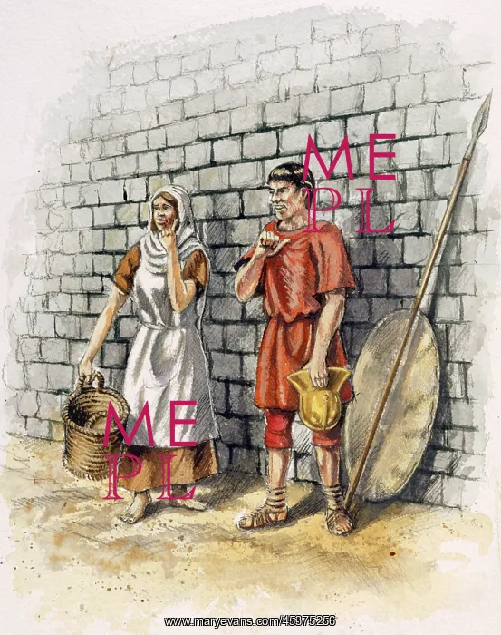 : Roman man and woman : Roman man and woman
