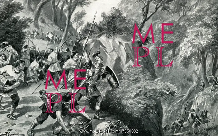 : Roman merchants attacked by Britons : Roman merchants attacked by Britons