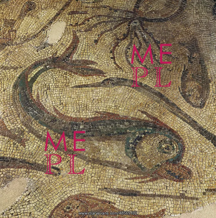 : Roman mosaic. Fish and octopus. Spain : Roman mosaic. Fish and octopus. Spain