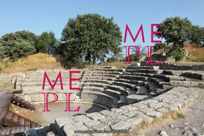 : Roman Odeon, Troy, Turkey : Roman Odeon, Troy, Turkey