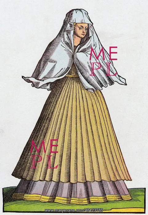 : Roman prostitute or courtesan of the 16th century : Roman prostitute or courtesan of the 16th century