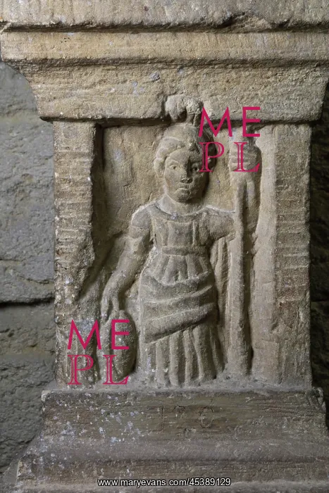 : Roman relief, Musee Lapidaire, Avignon, Provence, France : Roman relief, Musee Lapidaire, Avignon, Provence, France