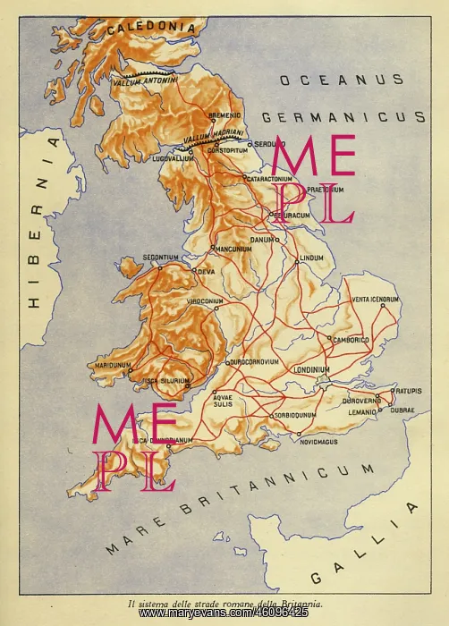 : The system of Roman roads in Britannia : The system of Roman roads in Britannia