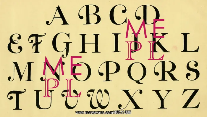  : Roman script alphabet, upper case A-Z