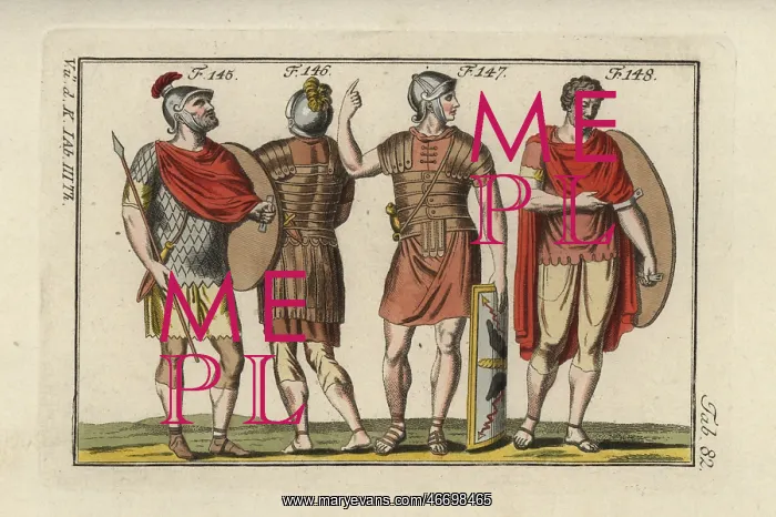 : Roman soldiers with scale armor, shield, leather : Roman soldiers with scale armor, shield, leather