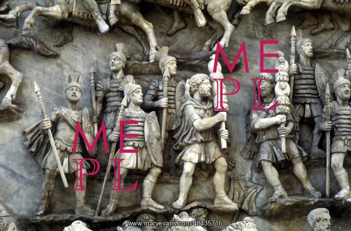 : Roman soldiers taking part in Decursio - ritual : Roman soldiers taking part in Decursio - ritual