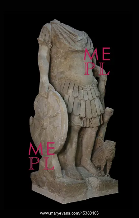: Roman statue, Musee Lapidaire, Avignon, Provence, France : Roman statue, Musee Lapidaire, Avignon, Provence, France