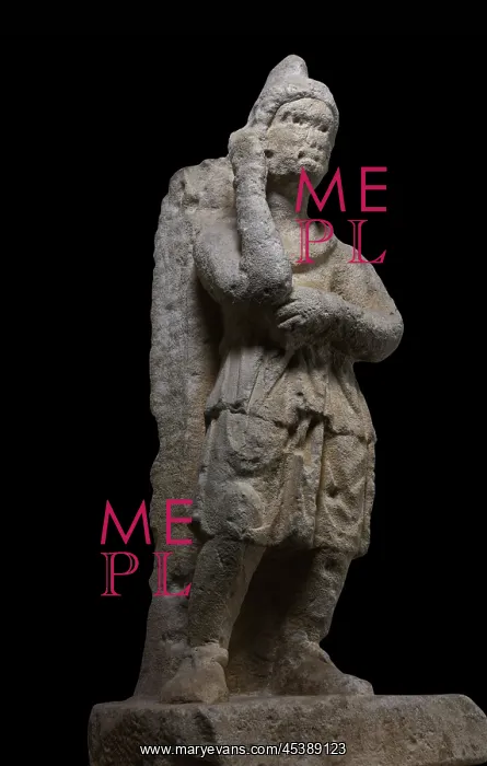 : Roman statue, Musee Lapidaire, Avignon, Provence, France : Roman statue, Musee Lapidaire, Avignon, Provence, France