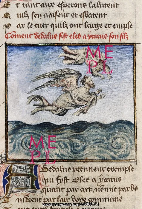  : The Romance of the Rose. s.XIV. Daedalus and