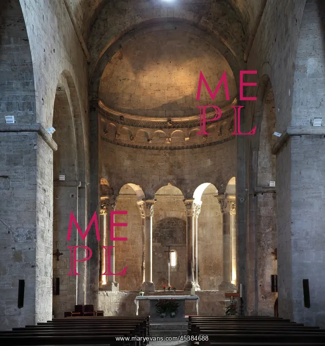 : Romanesque apse, Benedictine monastery church : Romanesque apse, Benedictine monastery church