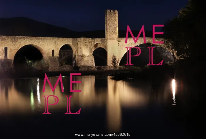 : Romanesque bridge over the Fluvia river, Besalu : Romanesque bridge over the Fluvia river, Besalu