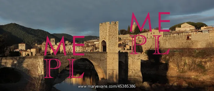 : Romanesque bridge over the Fluvia river, Besalu : Romanesque bridge over the Fluvia river, Besalu