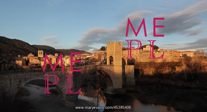 : Romanesque bridge over the Fluvia river, Besalu : Romanesque bridge over the Fluvia river, Besalu