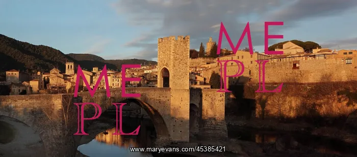 : Romanesque bridge over the Fluvia river, Besalu : Romanesque bridge over the Fluvia river, Besalu
