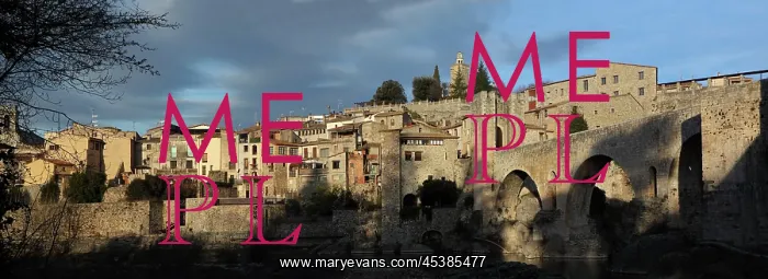 : Romanesque bridge over the Fluvia river, Besalu : Romanesque bridge over the Fluvia river, Besalu