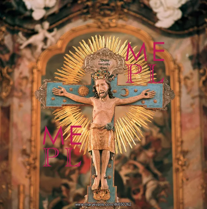 : Romanesque Christ in the basilica : Romanesque Christ in the basilica