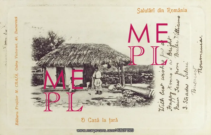 : A Romanian cottage and occupants : A Romanian cottage and occupants