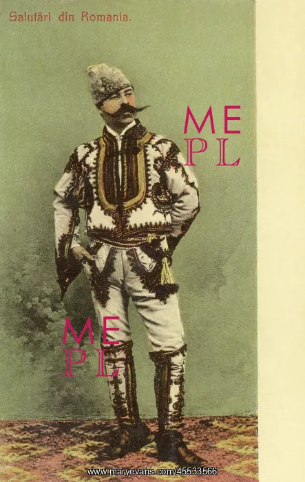 : Romanian Man in traditional costume : Romanian Man in traditional costume
