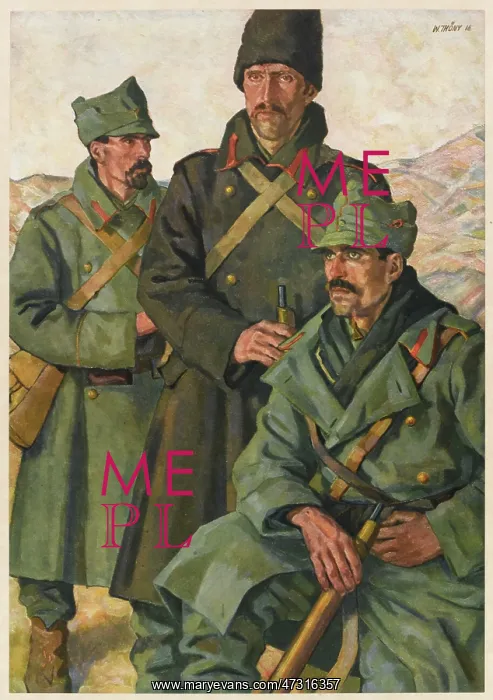: Three Romanian soldiers, WW1 : Three Romanian soldiers, WW1