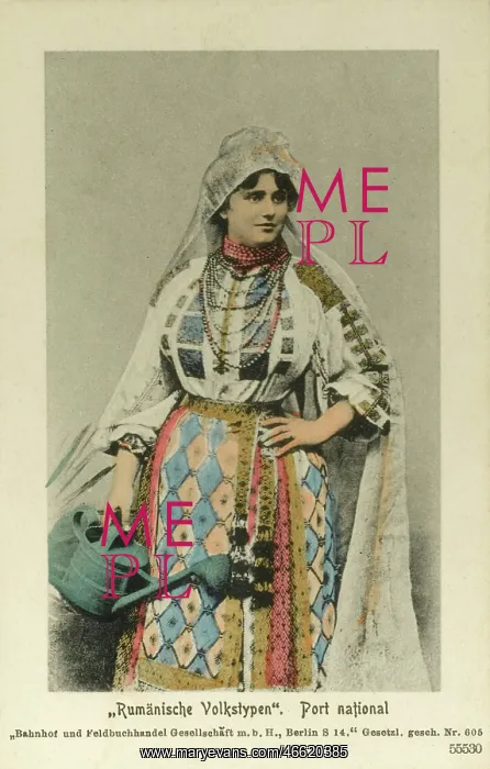 : Romanian Woman and watering can : Romanian Woman and watering can
