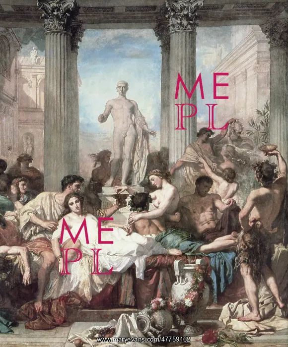 : The Romans of the Decadence, by Thomas Couture : The Romans of the Decadence, by Thomas Couture
