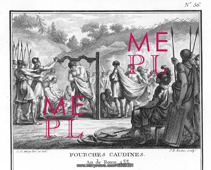 : Romans defeated by the Samnites : Romans defeated by the Samnites