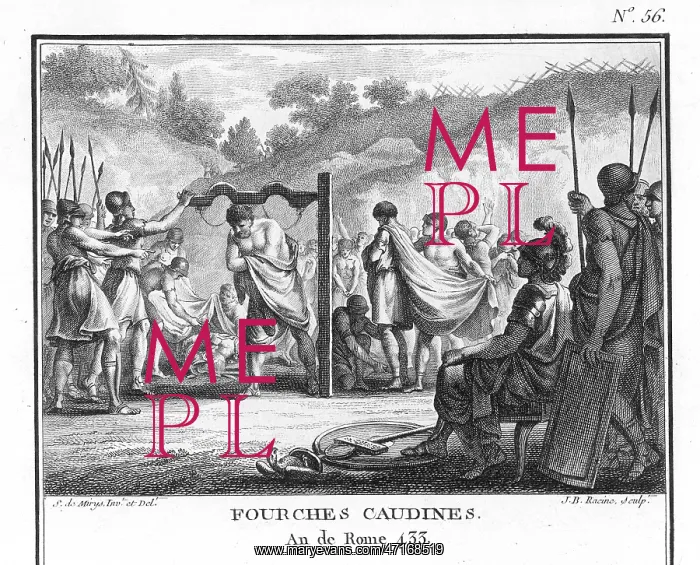 : Romans defeated by the Samnites : Romans defeated by the Samnites