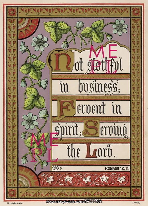 : ROMANS XII: 11 : ROMANS XII: 11